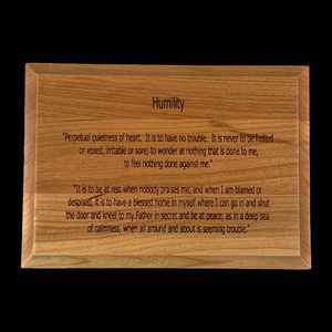 Humility Plaque